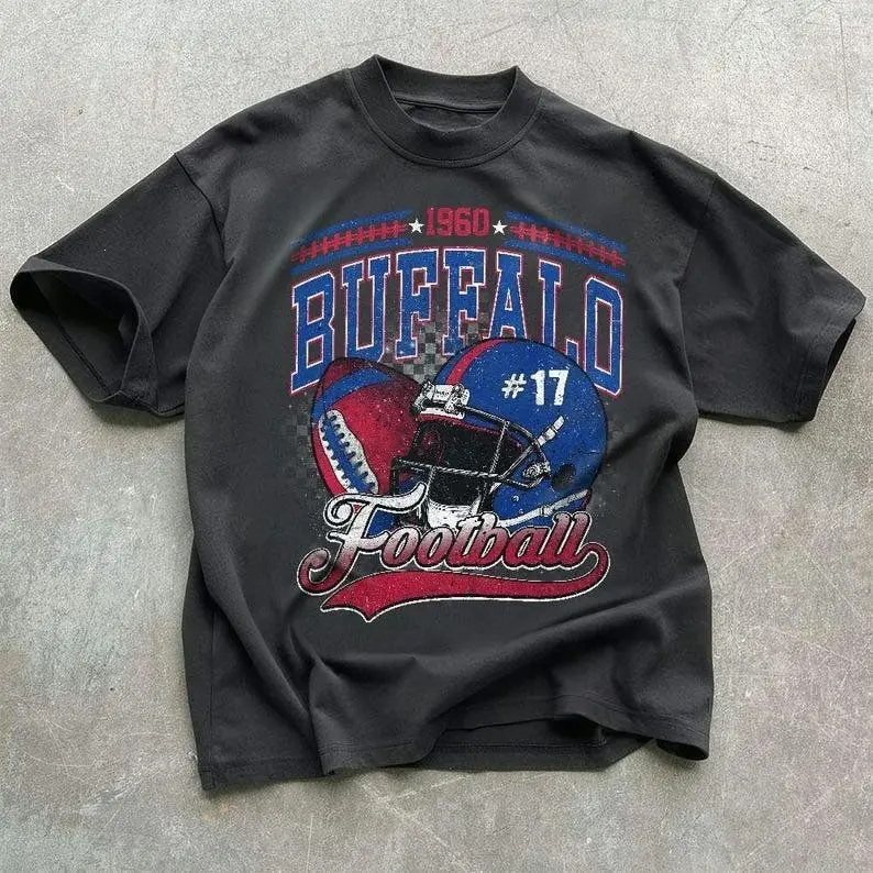 [Sale off up to 50%] Comfort Colors Buffalo Football Team Unisex Crewneck Shirt, Buffalo Fan Gift Sunday Football, Game Day Apparel