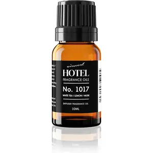 AirScent Hotel Diffuser Oil No. 1017 - White Tea Lemon Cedar Wood - Hotel Scent Dupe - Premium Fragrance Oil for Ultrasonic and Waterless Diffusers and Crafting - 10 mL, 0.34 fl oz Glass Bottle