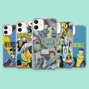 Invincible Phone Case Comic Series Superhero Cover for iPhone 11-17, Samsung S21-S25 Ultra