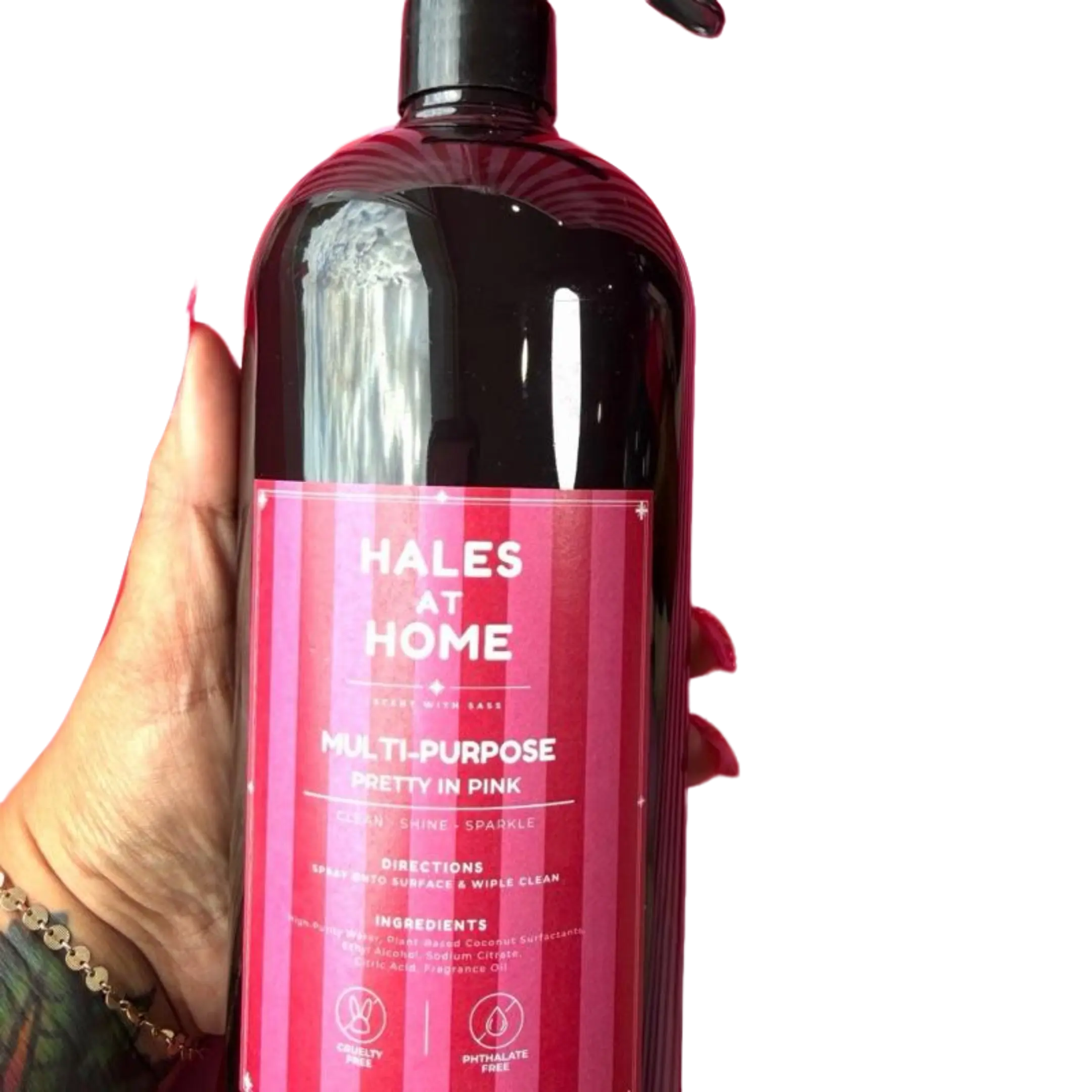 Hales at Home Multipurpose Household Cleaner - Daily Use, Non-Bleach All-Purpose Cleaner, Safe for Mirrors, Stainless & Vinyl Surfaces, Microfiber Scented Room Refresher