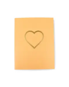 Heart Card - Coral