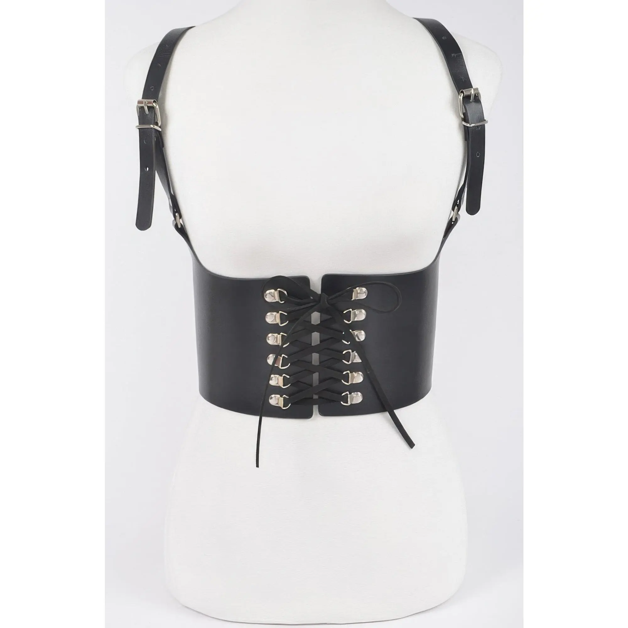 Vegan Leather Corset Harness Belt