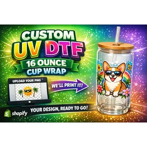 Custom UVDTF 16 oz cup wrap