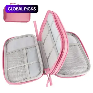 Portable Multi-Grid Storage Bag, 1 Set Waterproof Travel Cable Storage Bag, Compact Cable Organizer for Home, Office, Travel and Summer Vacation, Versatile Travel Accessory #GLOBAL PICKS