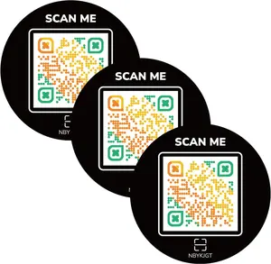 QR Code Stickers – Link to Any Page: Review or Social Media Sign, Booking, Menu, Website, Survey, Info, Store & More – Editable URL – Visitor Insight – Waterproof & Weatherproof – No App/Fees