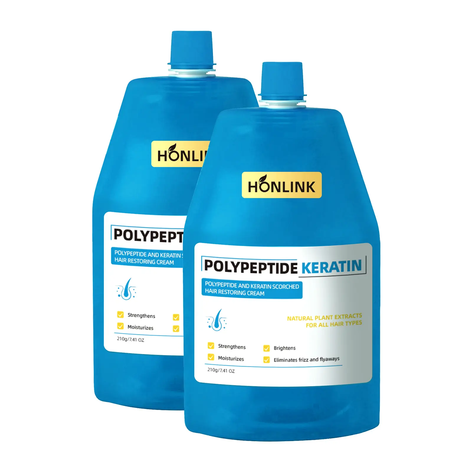 【Buy one get two】Honlink Polypeptide Keratin Cream for Hair Repair & Growth, Hydrating Smooth, Conditioner Shampoo,Corrective. Haircare Moisturize-A bogo promo Turmeric Coconut Hydrating Conditioner Anti-hair Fall Scalp