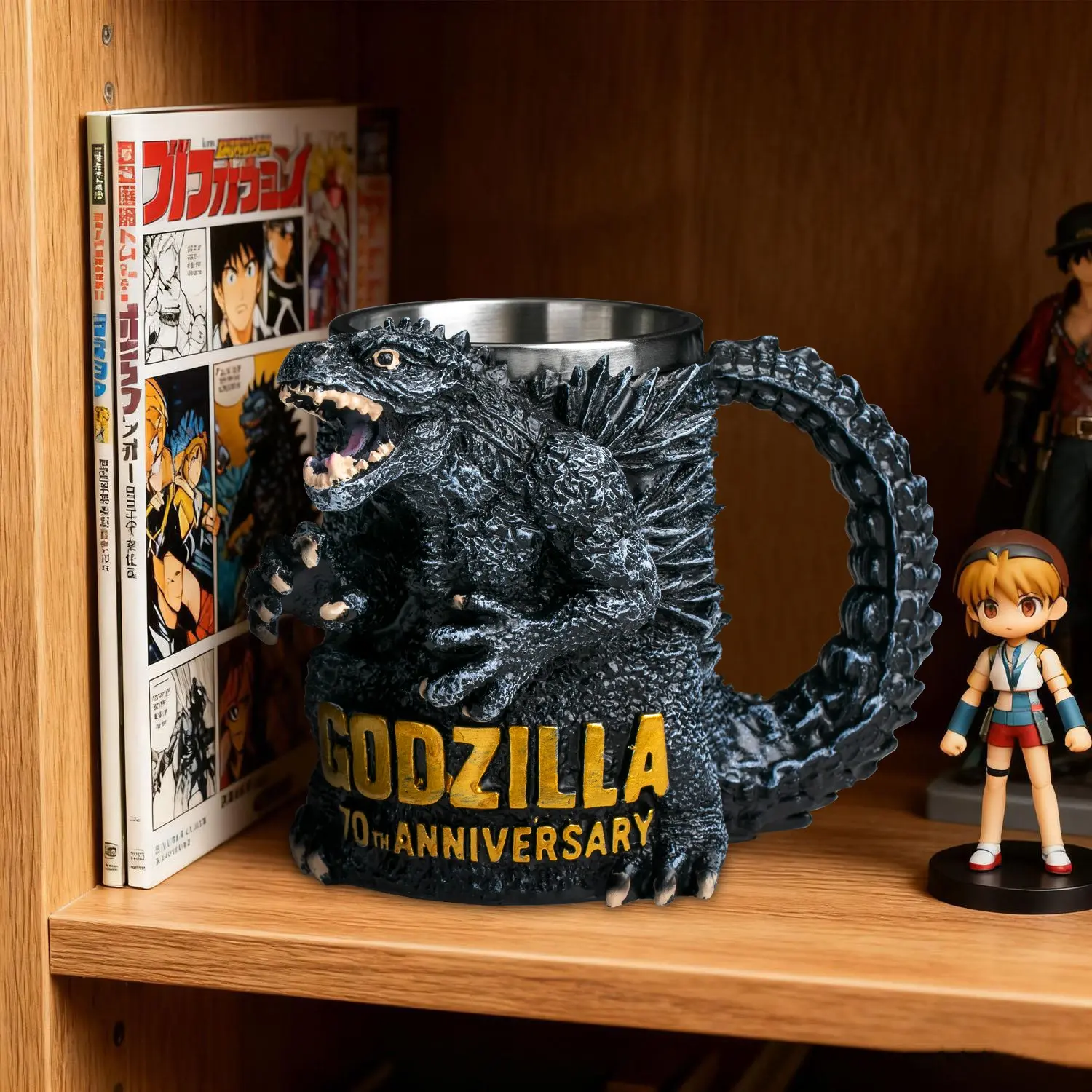 Godzilla 70th Anniversary 3D Mug Creative Water Cup, Unique Design