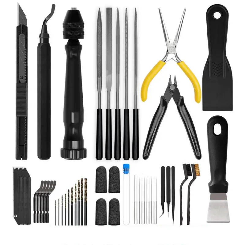 3D Printer Tools Kit, Quality 3D Printing Tool Kit for Model Finishing/Deburring/Drilling, 3D Printer Accessories for All FDM/SLA Printers Removing Support, Cutting Filament, Cleaning Nozzle