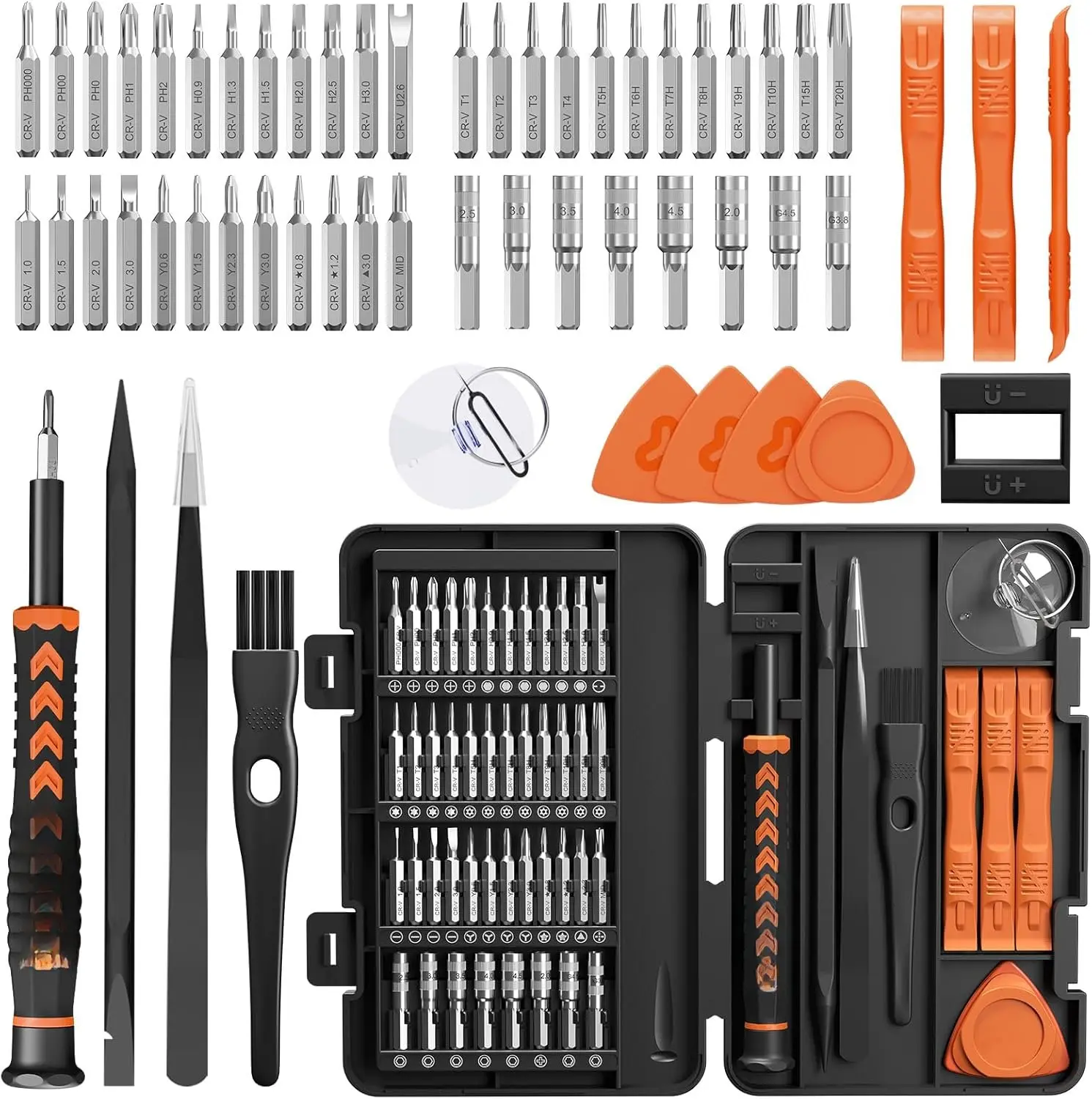 58 in 1 Small Precision  Set  Mini  Set with Case Professional  Tools Kit for , MacBook, Computer, Laptop, PC, RC, PS4, , Eyeglasses, Watch