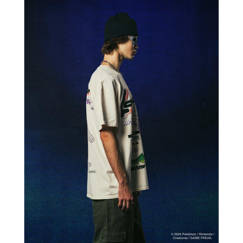 Pokémon By Loiter Mewtwo Heavyweight T-Shirt Off White