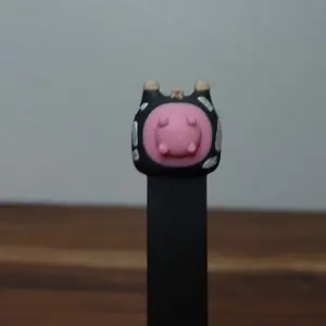 3D Printed Animal Butt Bookmarks Tiger Cow Giraffe Unique Collectible Design for Book Lovers Novelty Accessory Tigger Cow Bookmark