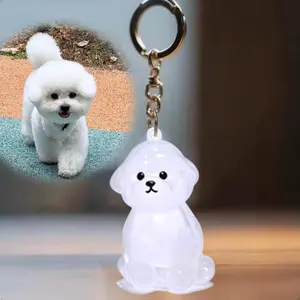 Personalized Dog Fur Keepsake CharmTransparent Dog Hair Organizer Charm, Dog Hair Storage Capsule Keychain Pendant – Carry Your Pup’s Love Everywhere!