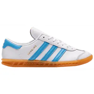 Adidas Originals Women's Hamburg Sneakers, FTWWHT / SKYRUS / GUM2, JI2625