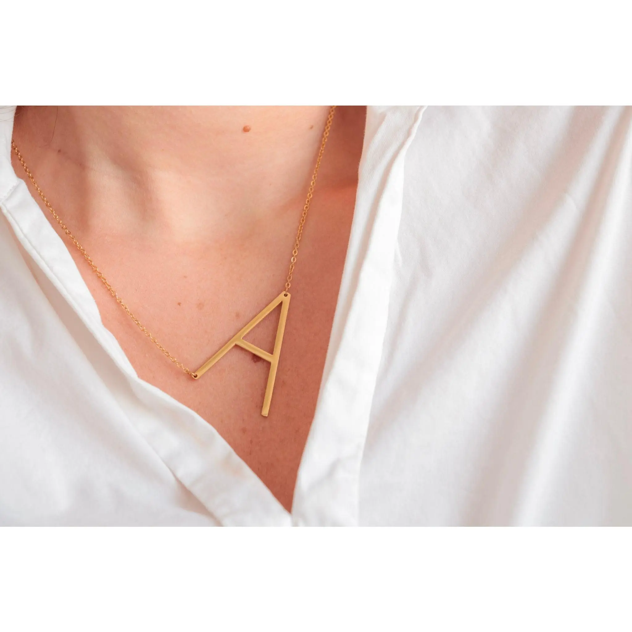Large Initial Letter Necklace
