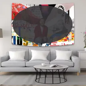 Macc Miller Artistic Collage Flag Tapestry, Malcolm McCormicck Hip Hop Music Decor, Rapper Wall Art, 3x5 Feet Indoor Wall Decor | 050226.C04308.ID02
