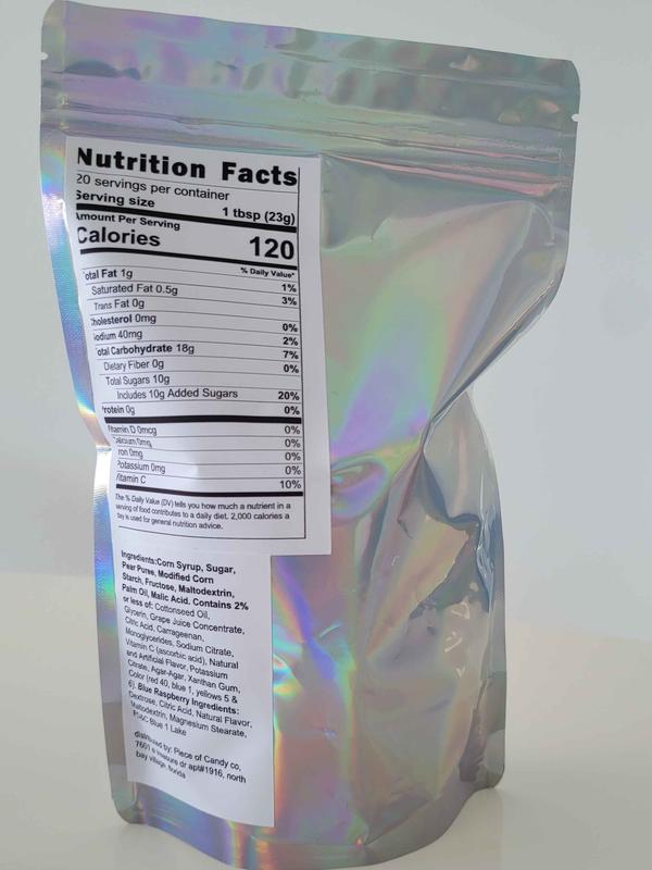 Sour Gushers Blue Raspberry 8oz 1 pound Extreme Sour, Sour candy, sweet candy, freeze dried Snacks geek blue raspberry gusher