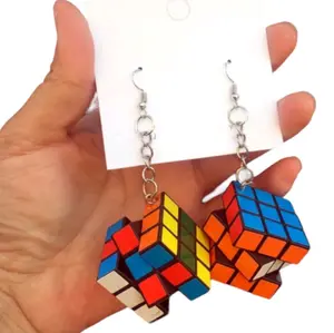 3D Earrings, Dangle Earrings, Statement Earrings