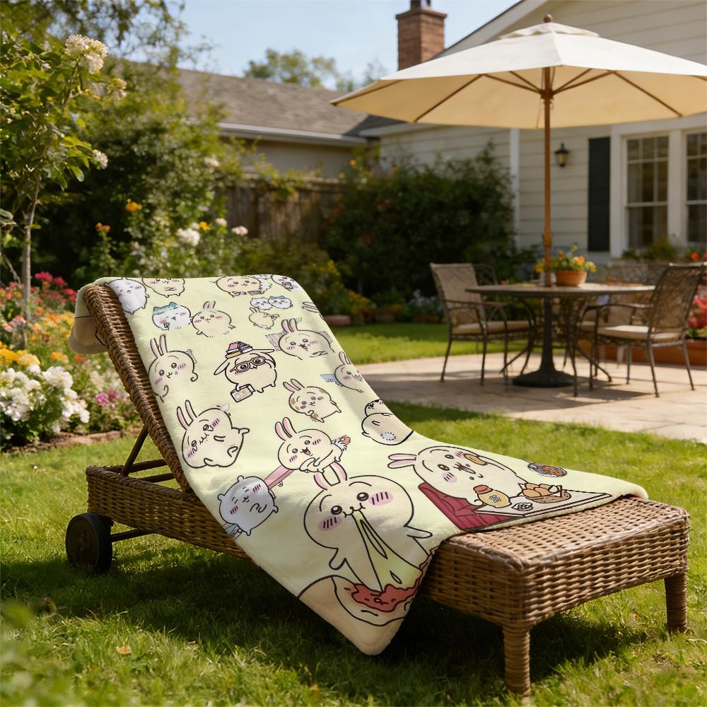 Countdown Sale! Kawaii Chiikawa Rabbit Doodle Blanket – Cozy Fluffy Plush for Cute Aesthetic Lovers  Soft & Cuddly Gift to Wrap Your Loved Ones in Cuteness Fluffy Plush for Lazy Days, Anime Marathons & Snuggles Suitable for all four seasons