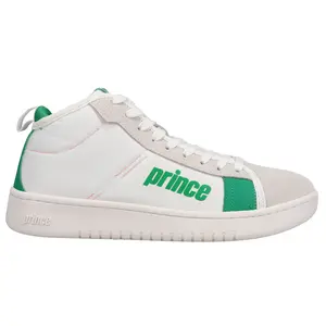 Prince Mens Vintage Cup Baseline High  Sneakers Shoes Casual - Green, White