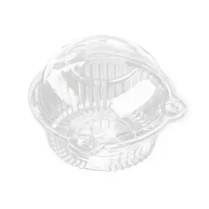 50 PC Individual Disposable Clear Plastic Single Cupcake Containers Dome Muffin Holders Cases Bulk Individual Cupcake Boxes