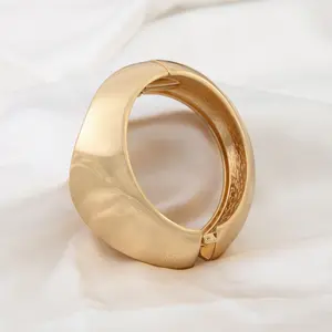 Bracelets for Women | Plated Trendy Wide Bracelets | Hinged Arm Cuff Bangles Chunky Bracelet for Women