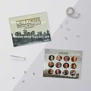 Special Victims Unit Law and Order Wall Calendar 2026 - Law & Order SVU Olivia Benson Elliot Stabler 2026 Planner Calendar Home Decor Includes Centered Hole for Hanging