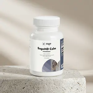 SageMD Calm - Magnesium Glycinate, Sleep & Stress Support, 75mg Chelated, 90 Capsules
