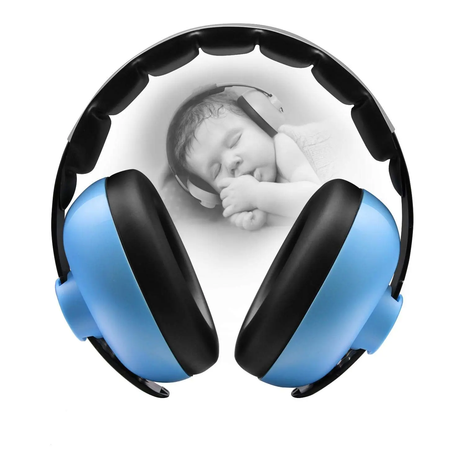 Baby Noise Cancelling Headphones - 1 Size, All Seasons, Suitable for 0-3 Months to 3 Years Old Infants (Blue)