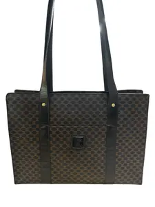 Pre-owned Celine Leather Tote Bags Black Macadam Tote