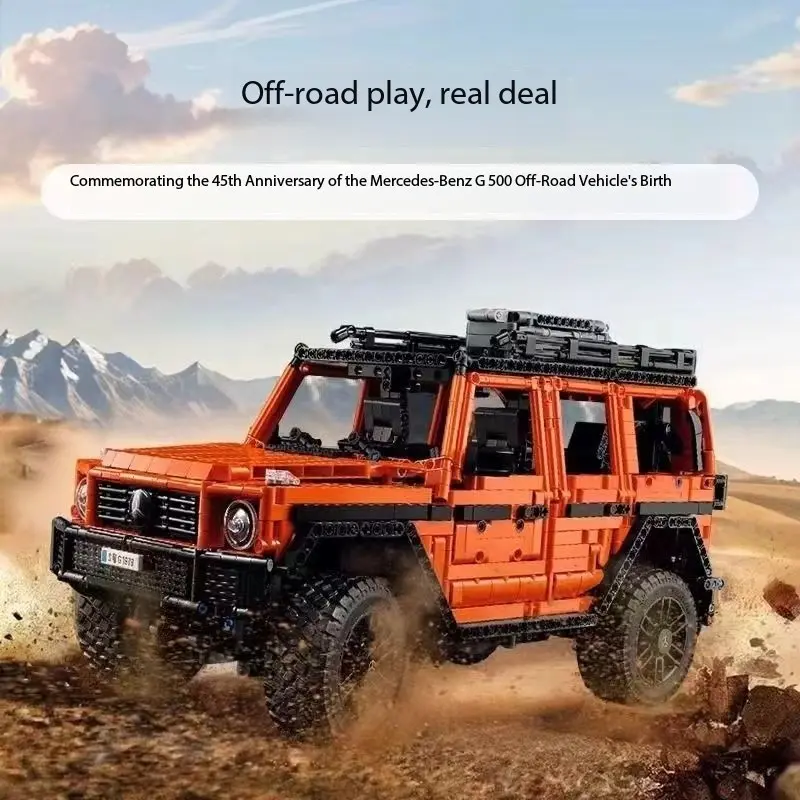 Compatible Lego Blocks Mercedes-Benz G500 Off-Road Car Mechanical Set, Boy Building Toy, Assembly Kit, Educational Plaything, Building Brick