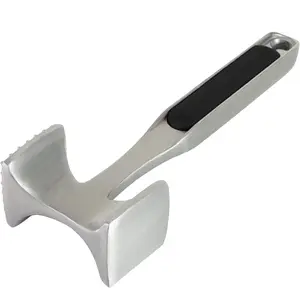Gourmet Multi Sided Meat Tenderizer for Pounding Meats, Nuts, Shellfish, ect, Hang Hole for Easy Storage, Hand Wash, One Size, Black