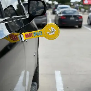 Baby Space Parent Parking Assistant - Yellow Sign for Easy Identification in Parking Lots