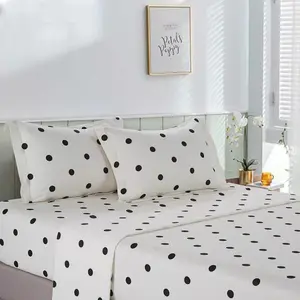 100% cotton sheet set with pillowcases