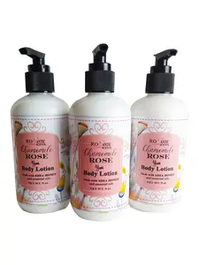 Chamomile Rose Yoni Body Lotion Moisturize Skin Care Body Care Honey Shea Butter in Plastic Bottle with Lotion Pump Fragrance Hydrating Comfort Scented Moisturizing Lotion