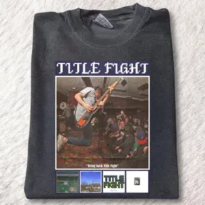 Vintage Title Fight Album Graphic Tee - Title Fight Tour Band Merch - Rock Music Band Graphic Shirt - Music Merch for Gift Album - Unisex T-Shirt - Gift For Fans - Vintage Band Music Top Menswear Womenswear Streetwear Cotton Comfort