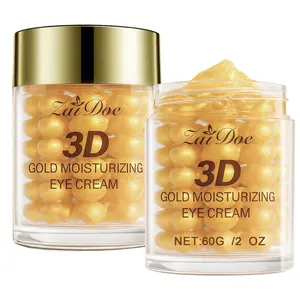 ZaiDoc 3D Gold Moisturizing Eye Cream Anti-Wrinkle for Dark Circles Puffy Eyes & Fine Lines Lifting Hydrating Eye Care 60g
