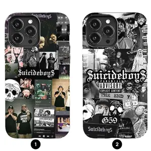 uicideboys collage element phone case, compatible with iPhone 17-11 Pro Max/Plus and Samsung Galaxy S23-25.