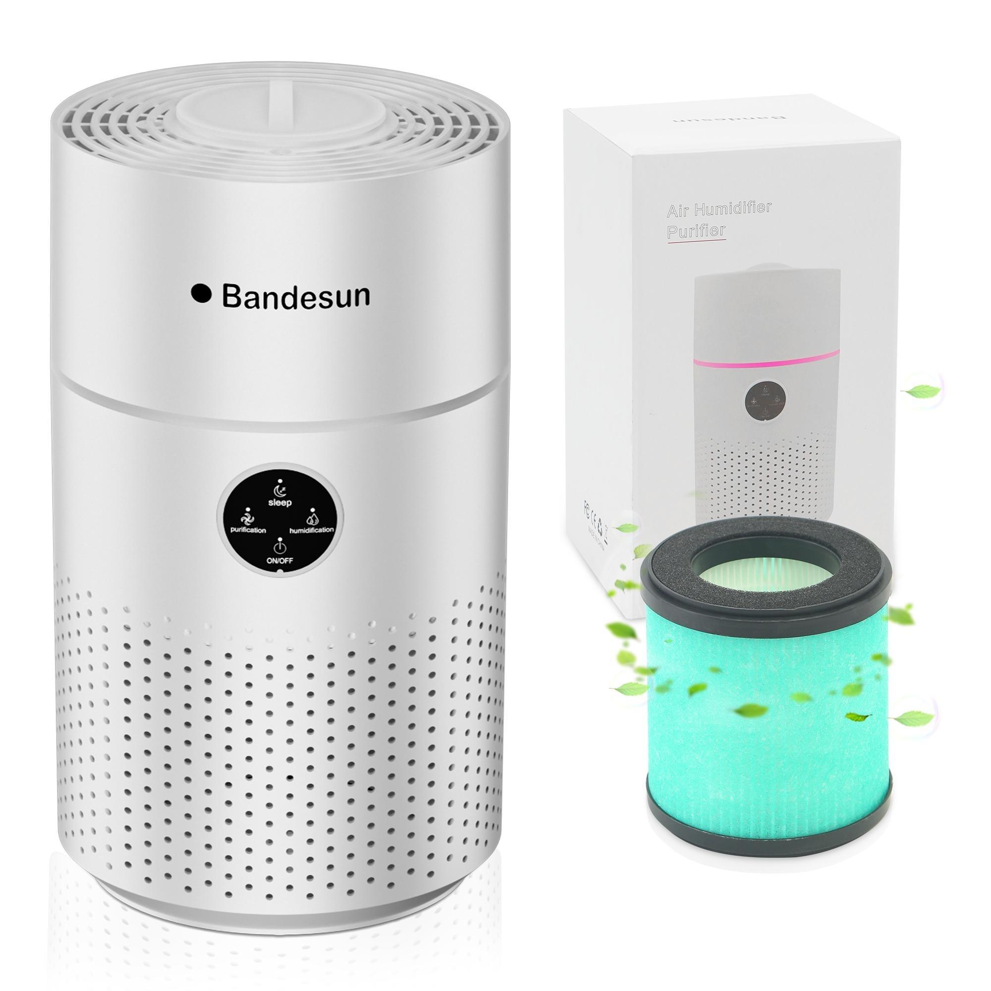 2 Pack Air Purifiers for Bedroom, H13 True HEPA Filter for A11ergies, Pollen, Smoke, Dusts, Pets Dander, Odor, Hair, Ozone Free, 20db Quiet for Home, Room, Kitchen