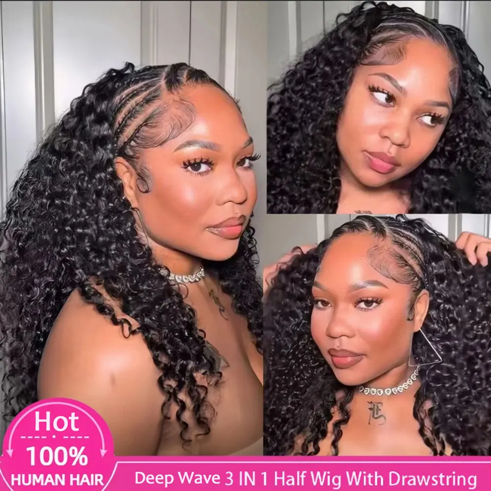 half wig deep wave