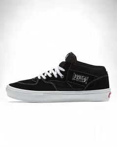 Skate Shoes for Skateboarders, Half Cab Style Suede & Canvas Mid-Top Sneaker with PopCush Cushioning & SickStick Rubber Grip