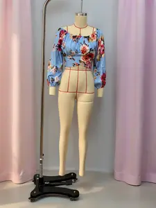 YYTK2025DEC050 Womens Y2K Tops, Casual Boho Blouses, Off Shoulder Crop Ruched Lantern T-Shirts 90s Long Sleeve Shirt Strapless Blouse Pullover, Spring Summer, Ready Stock