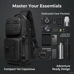 Quick Access Camera Bag for DSLR & Mirrorless, Professional Digital Camera Shoulder Bag with Instant Grab Design, Portable Outdoor Crossbody Photography Bag, Travel Camera Organizer for Hiking, Outdoor Shooting, Wildlife, Vacation & Photo Accessories