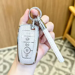 ACEBOY for Ford, Smart Remote Car Key Case Accessories Compatible with 2016-2023 Ford Fusion F150 F250 F350 F450 F550 Edge Explorer Escape Mustang