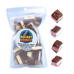 24 Pieces of Ice Cream Sandwich Freeze Dried Bites Snack Dry