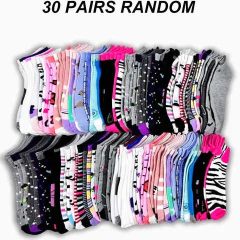 Random Women's Graphic Print Low Cut Socks, Casual Comfy Breathable Soft Socks for Daily Wear, Women's Socks for All Seasons, Socks Set, Multipack Socks, Breathable Polyester Socks