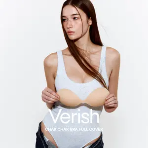 [VERISH] Chak Chak Full Cover Sticky Bra - Strapless Adhesive Backless Bra for Women - Silicone Invisible Bra, Please Refer to Care Instructions Carefully