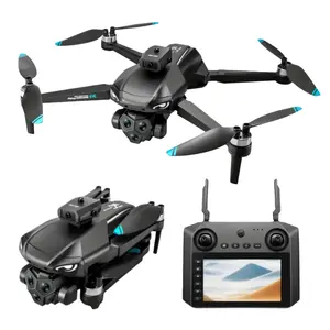 M33 MAX Drone with HD camera 3 Batteries Brushless Optical Flow Aerial s159 Drone with 4.5" Large Screen Remote Control, 720P Dual Cameras, One-Key Return, Beginner-Friendly,Storage Bag & Color Box,FPV Camera,Quadcopter Suitable for Aerial Photography