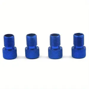 4PCS Aluminum Alloy Bike Valve Adapter Convert Presta To Schrader Valve Bicycle Pump Air Nozzle Tube Tools Bicycle Accessories