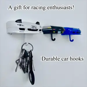 Vintage Rx7 Car Key Organizer Box, 5 Color Options, Integrated Garage Hooks & Anti-Loss Design, Ideal for Entryway/garage Storage, Father's Day Gift