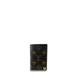 Pre-owned Louis Vuitton Coated canvas Small Leather Goods Monogram Photo Holder
